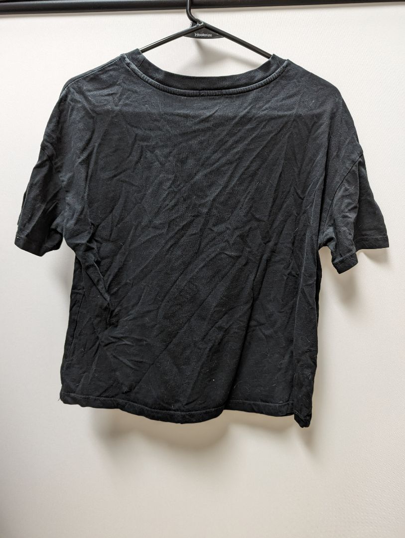stradivarius Black "Chic Happens" Tee