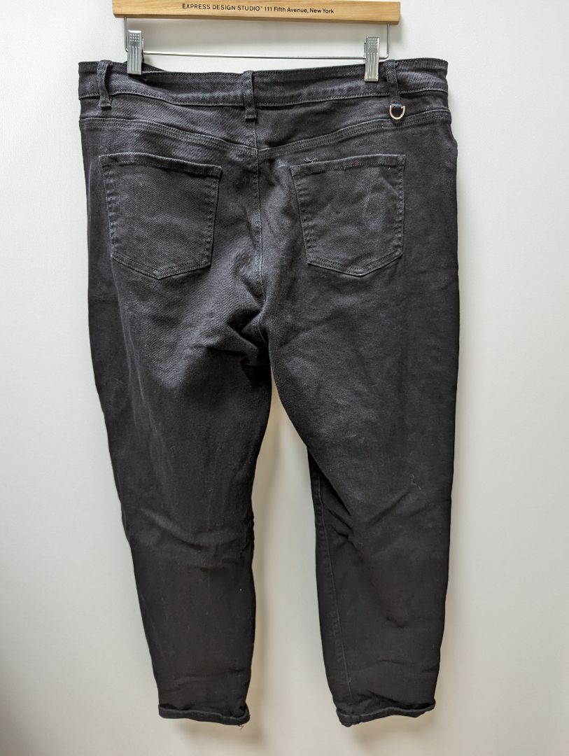 Fashion Nova Black Distressed Jeans