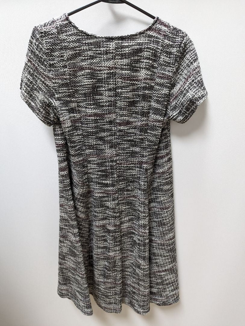 Lane Bryant Burgundy/White/Black Tweed Dress
