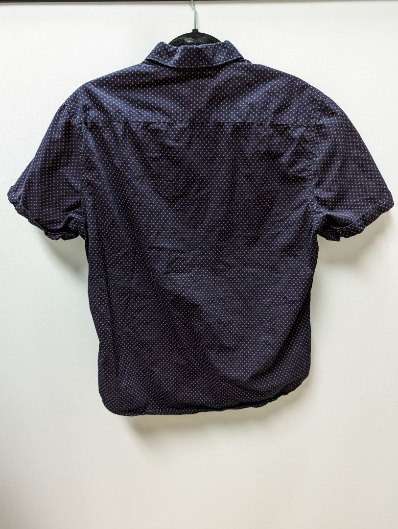 Denim & Flower Navy/Pink Spotted Button Up Shirt