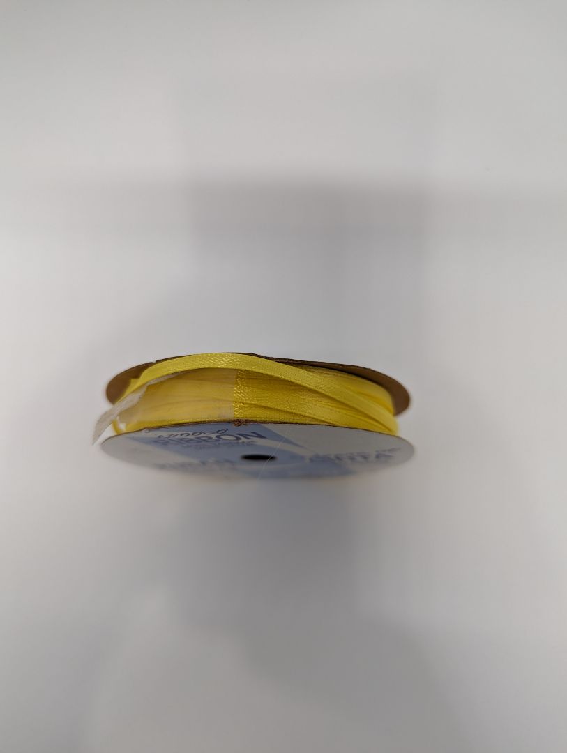 Spoolo Yellow Polyestery Ribbon 1/8"W