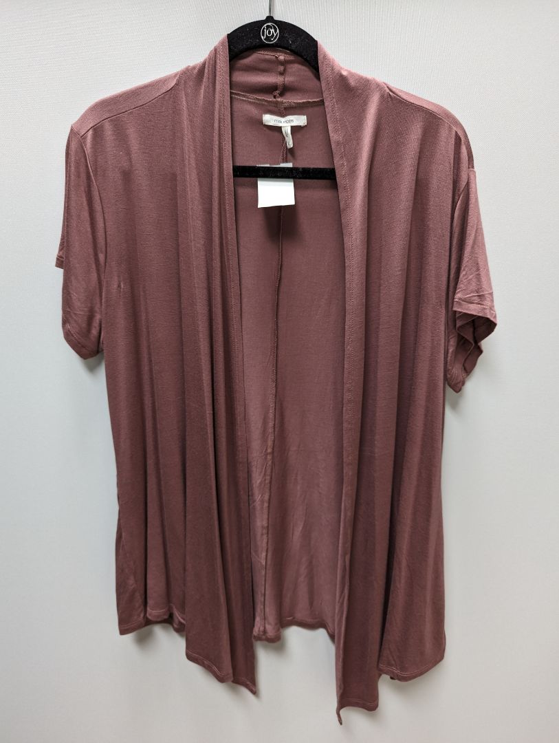 Maurices Dusty Pink Short Sleeve Knit Cardigan