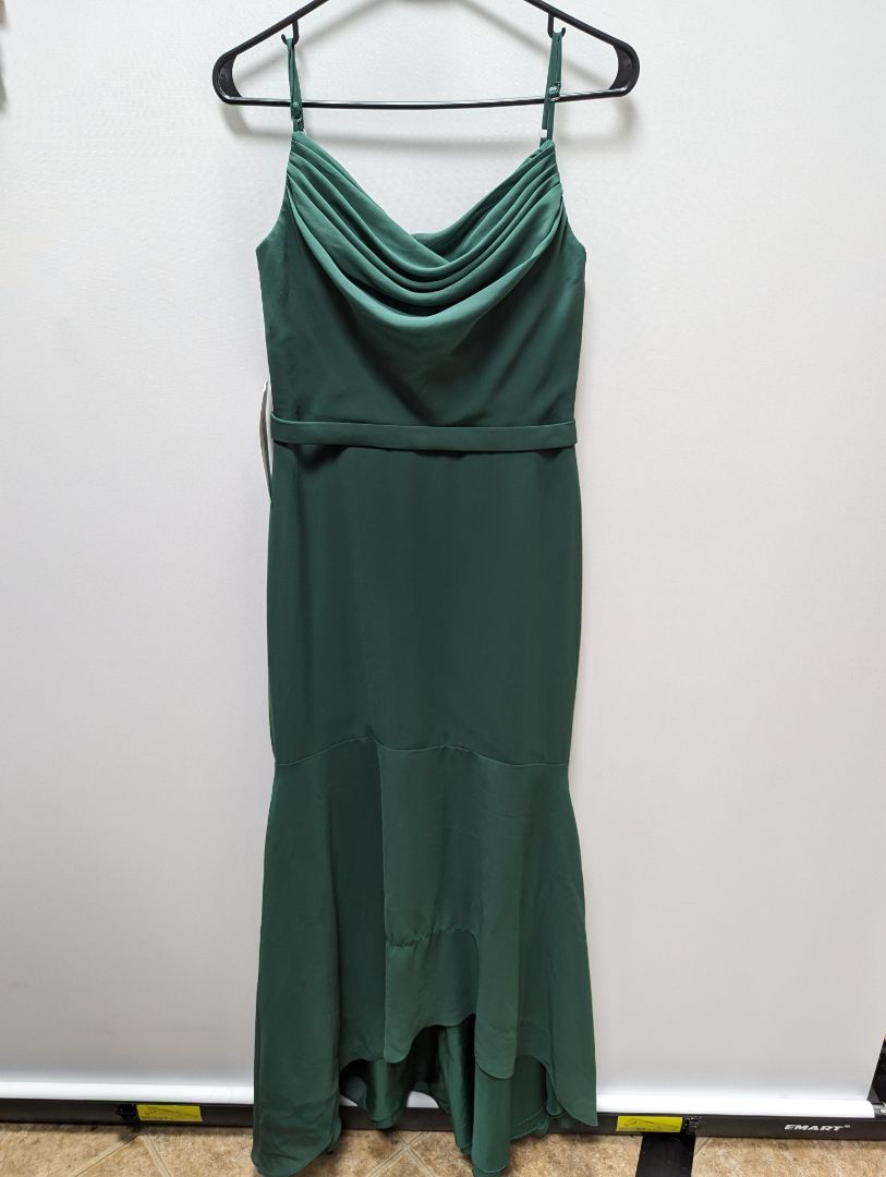 AZAZIE Dark Green Formal Maxi Dress