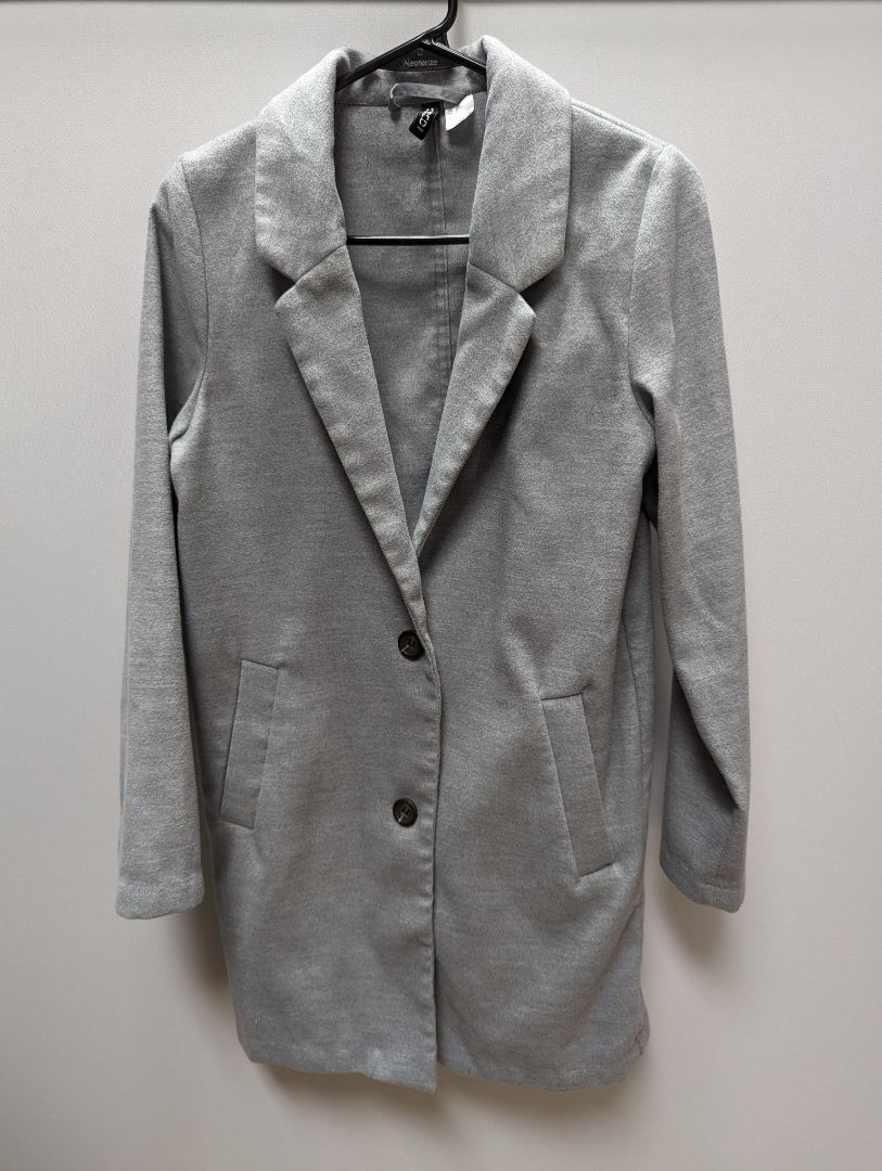 Divided Light Grey Soft Knit Peacoat