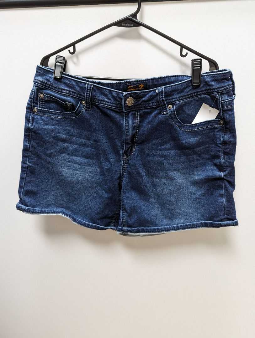 Seven7 Dark Wash Jean Shorts