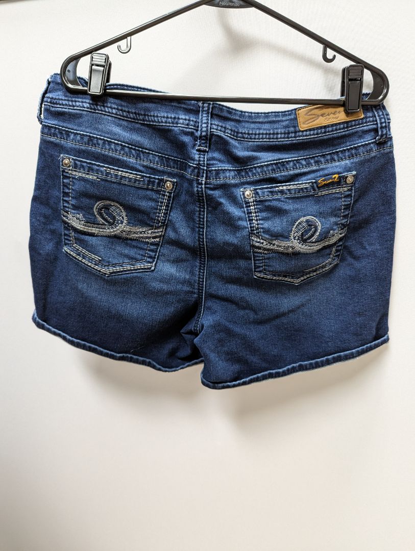 Seven7 Dark Wash Jean Shorts