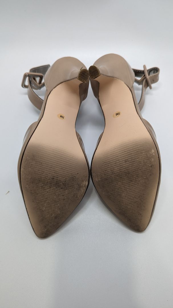 Style & Co Beige Ankle Strap Heels