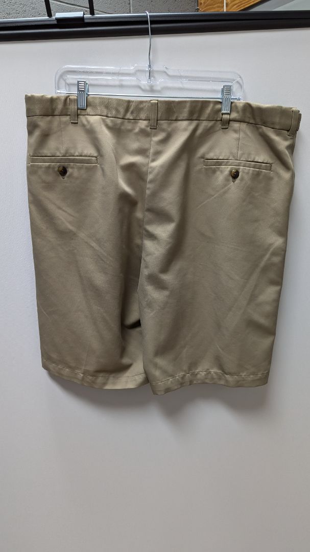 haggar Tan Pleated Men's Shorts