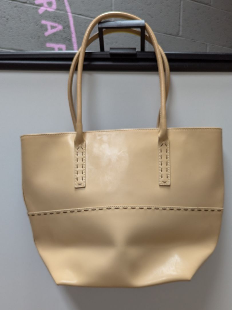 Capaccioli Cream Genuine Leather Purse
