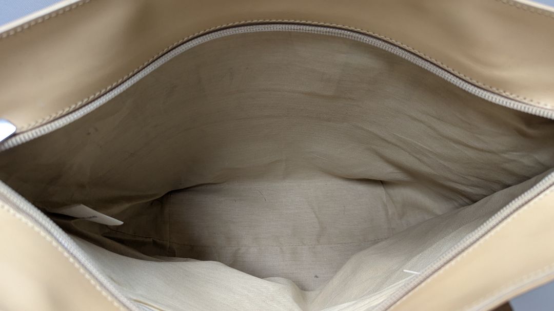 Capaccioli Cream Genuine Leather Purse
