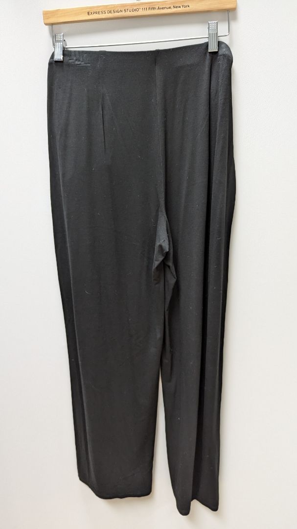 J.Jill Black Tie-Waist Straight Leg Pants