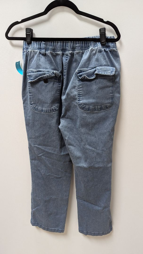 Light Wash Elastic Waist "Mom" Jeans
