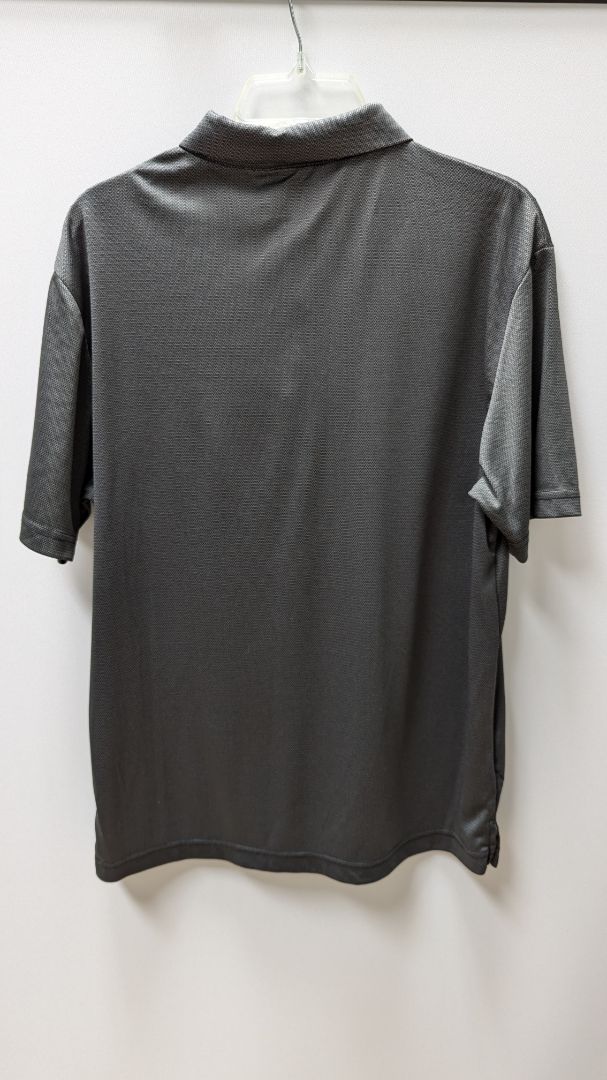 PGA Tour Dark Grey Patterned Polo Shirt