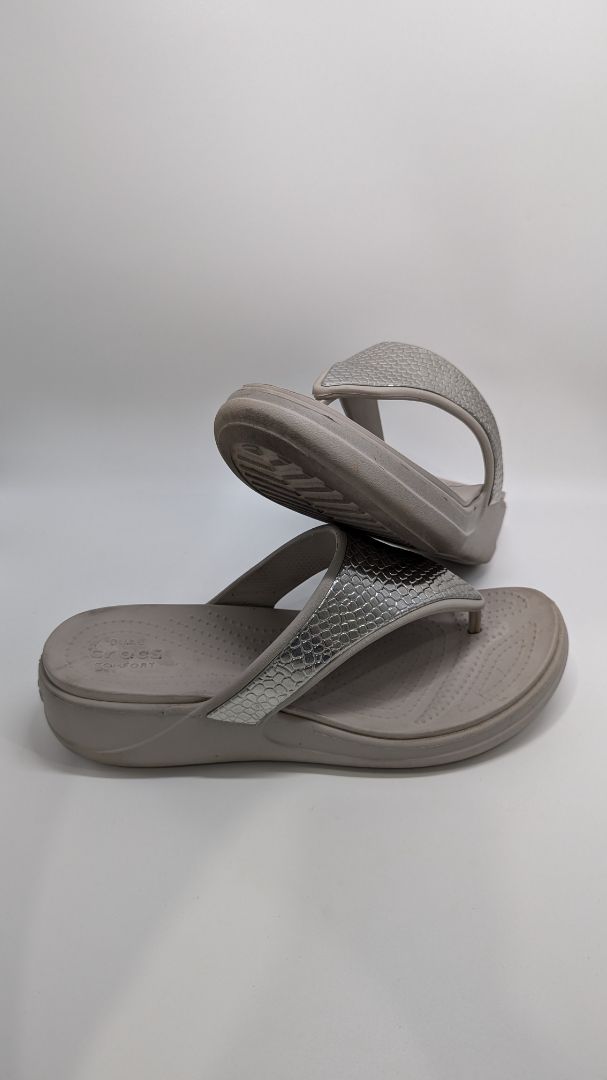 Crocs Grey Monteray Platform Sandals