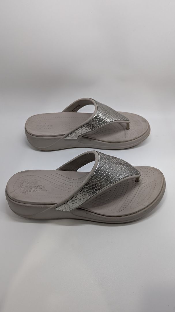 Crocs Grey Monteray Platform Sandals
