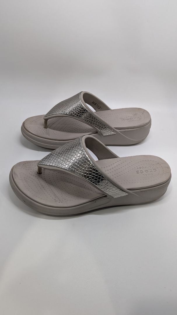 Crocs Grey Monteray Platform Sandals
