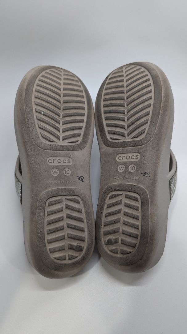 Crocs Grey Monteray Platform Sandals