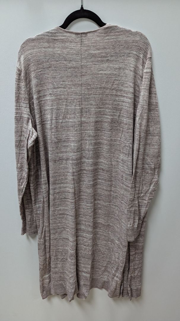 susina Light Purple Striped Duster Cardigan