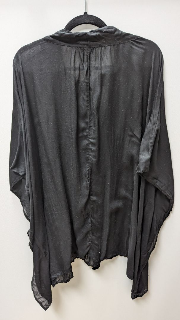 Lane Bryant Black Embellished Kimono Blouse