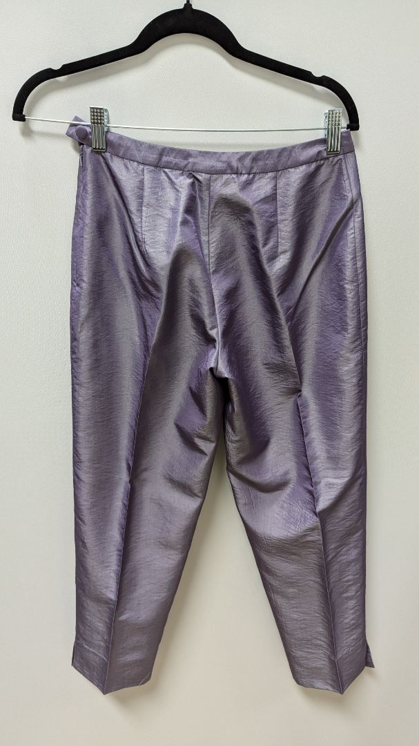 Express Purple Shimmer Trouser Pants