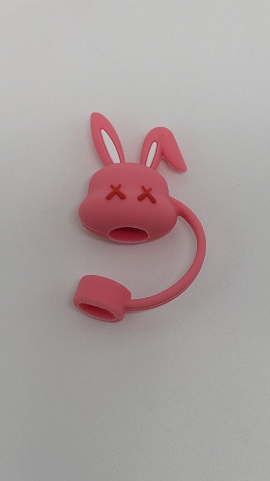 Pink Bunny Stanley Straw Cover