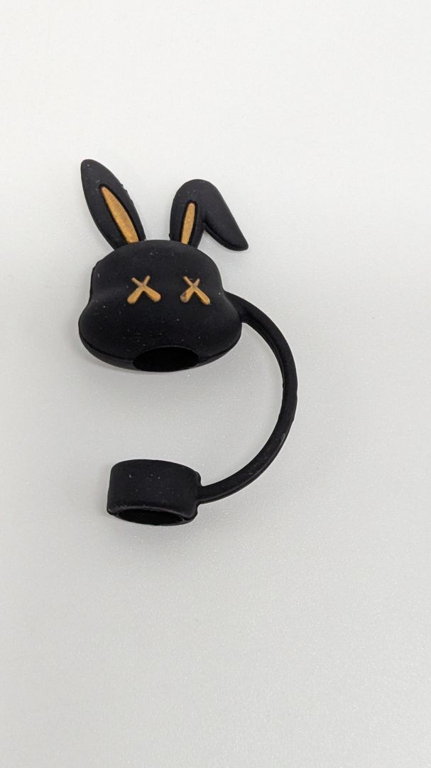 Black Bunny Stanley Straw Cover