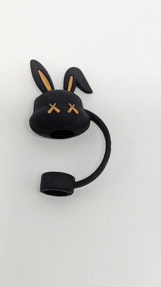 Black Bunny Stanley Straw Cover