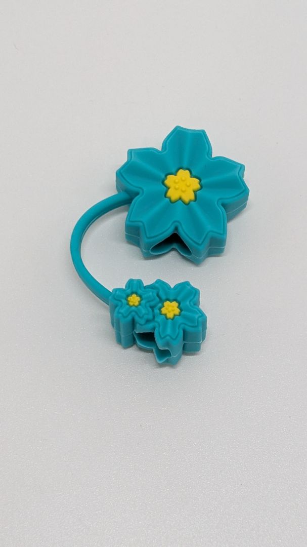 Blue/Yellow Flower Stanley Straw Cover
