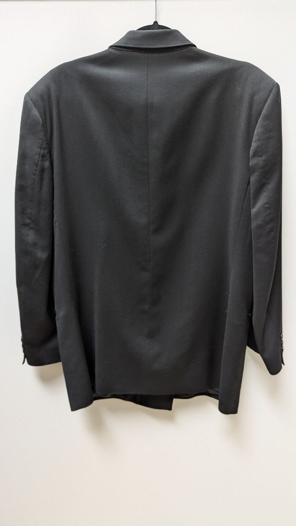 Vito Rufolo Men's Black Wool Blazer Jacket