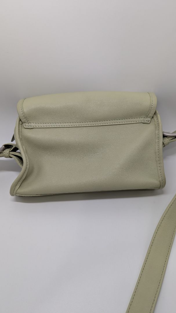 Sage Green Faux Leather Crossbody Purse`