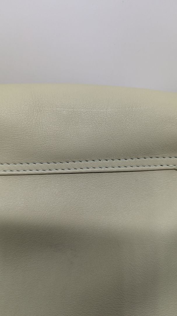 Sage Green Faux Leather Crossbody Purse`