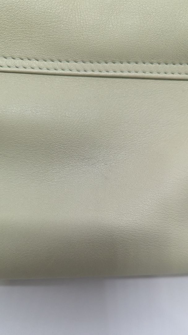 Sage Green Faux Leather Crossbody Purse`