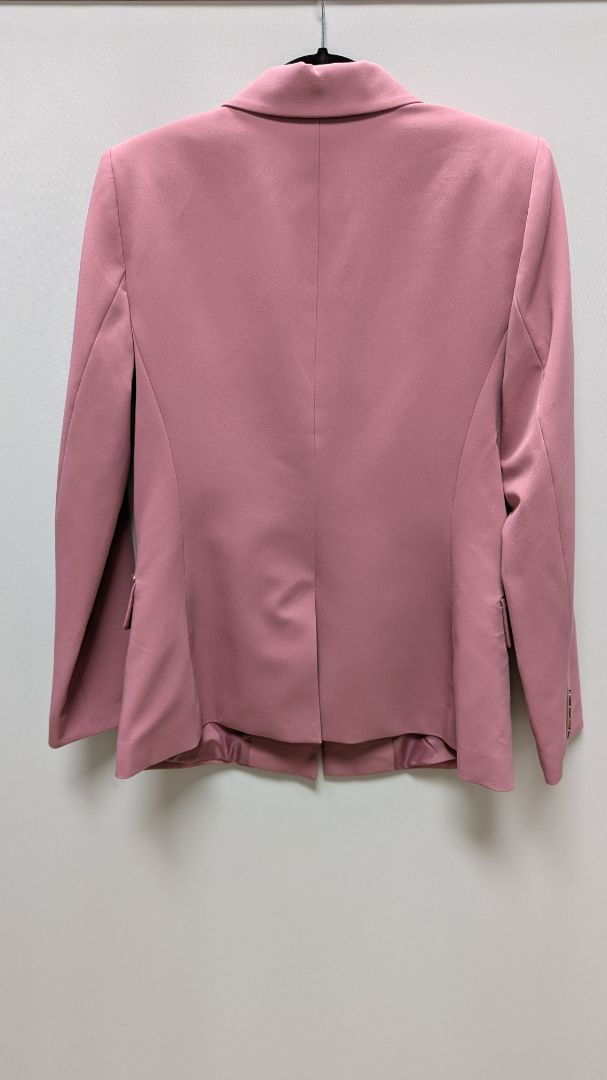 Donna Karan Rose Pink 1-Button Blazer