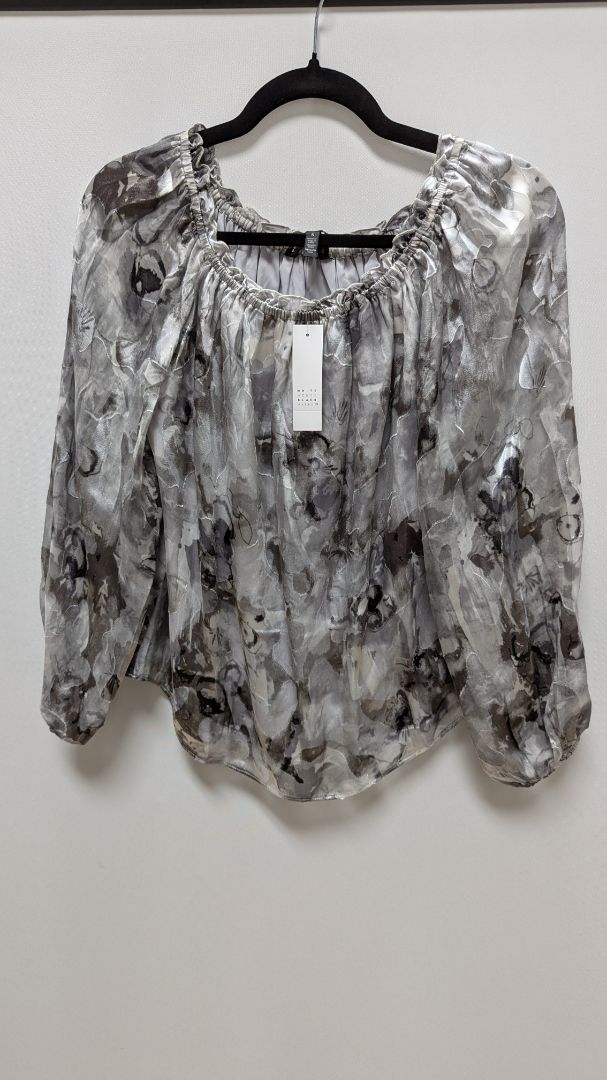 White House Black Market Breathless Lunar Burnout Blouse