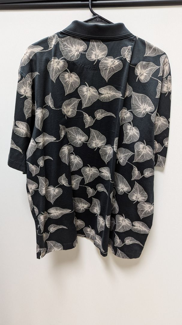 Island Connection Honolulu Dark Grey/Grey Hawaiian Polo Shirt