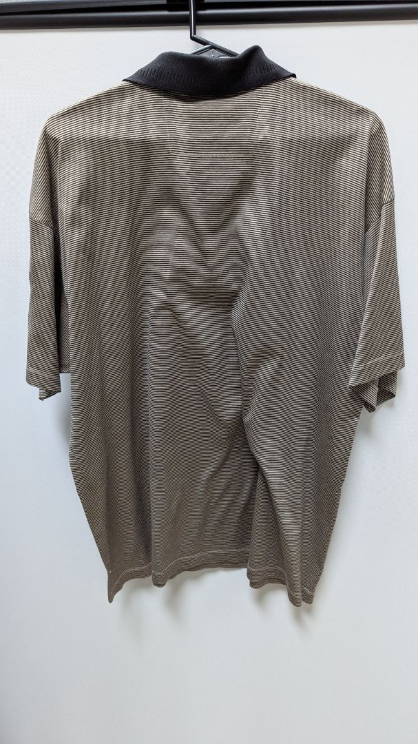 Jack Lipson Signature Grey/Black Striped Polo Shirt