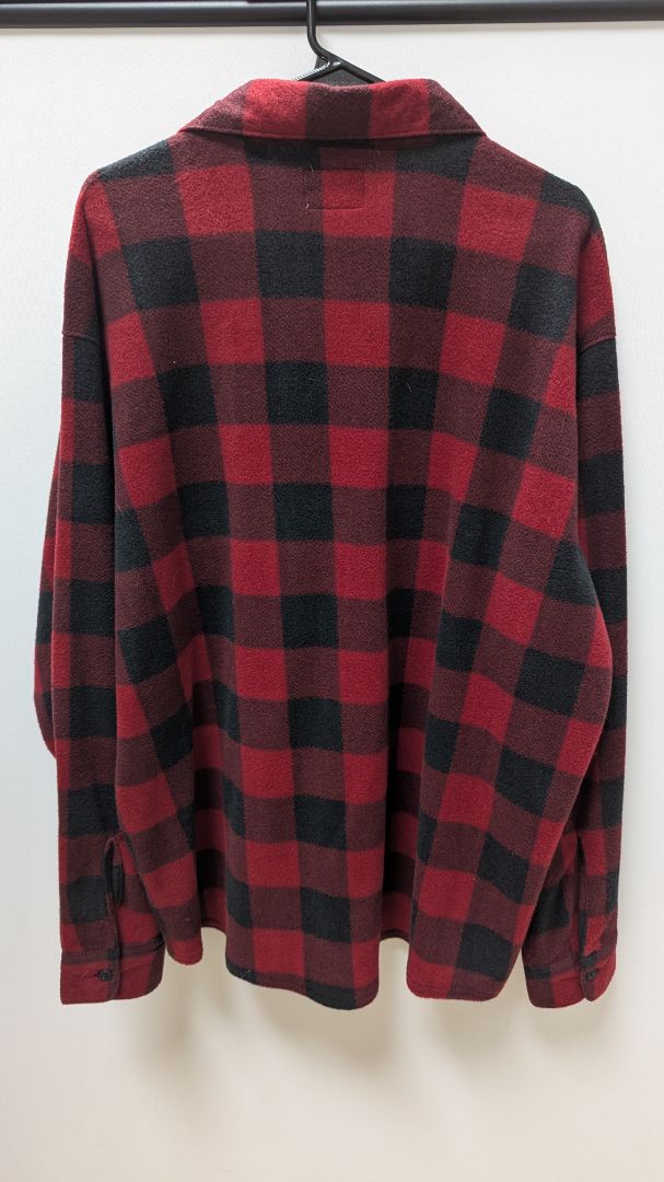 Wrangler Red/Black Plaid Flannel Shacket Jacket