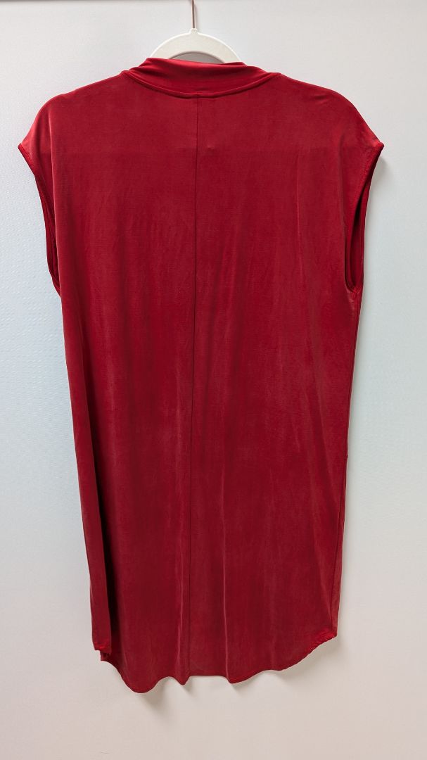 Dolan Red Casual Dress with Pockets