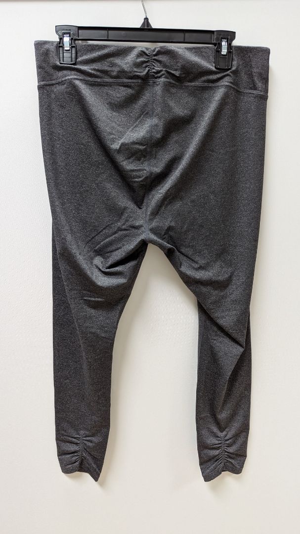 Calvin Klein Performance Dark Grey Ruched-Ankle Leggings