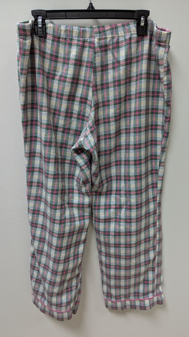 Old Navy White/Pink/Green Plaid Pajama Pants