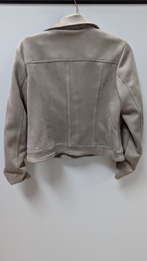 philosophy Taupe Suede Moto Jacket