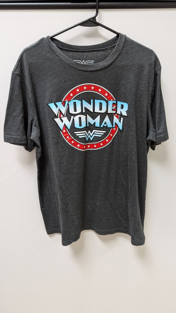 Wonder Woman Grey Graphic Short Sleeve Tee