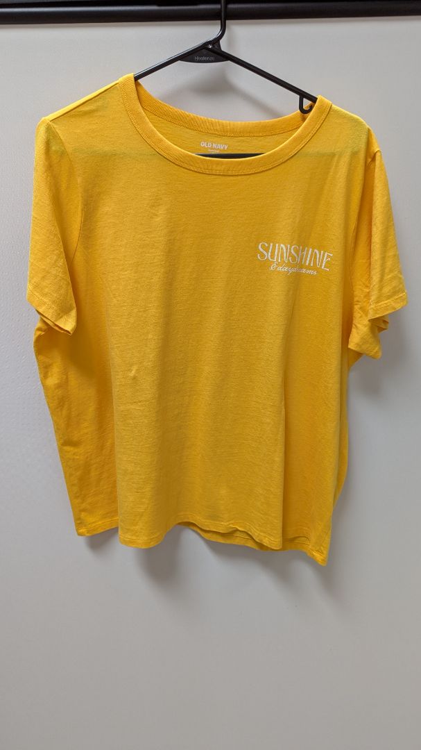 Old Navy Yellow "Sunshine & Daydreams" Graphic Tee