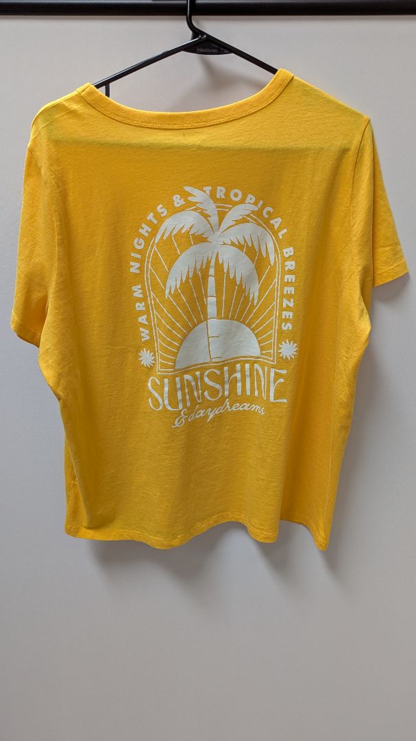 Old Navy Yellow "Sunshine & Daydreams" Graphic Tee