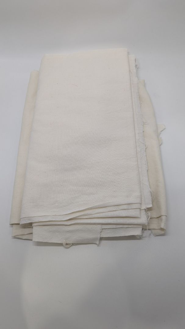 2 Piece Off-White Sold Color Fabric Sheets