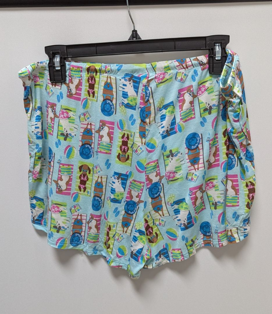 NOVOGRATZ Blue Dog Patterned Sleepwear Shorts