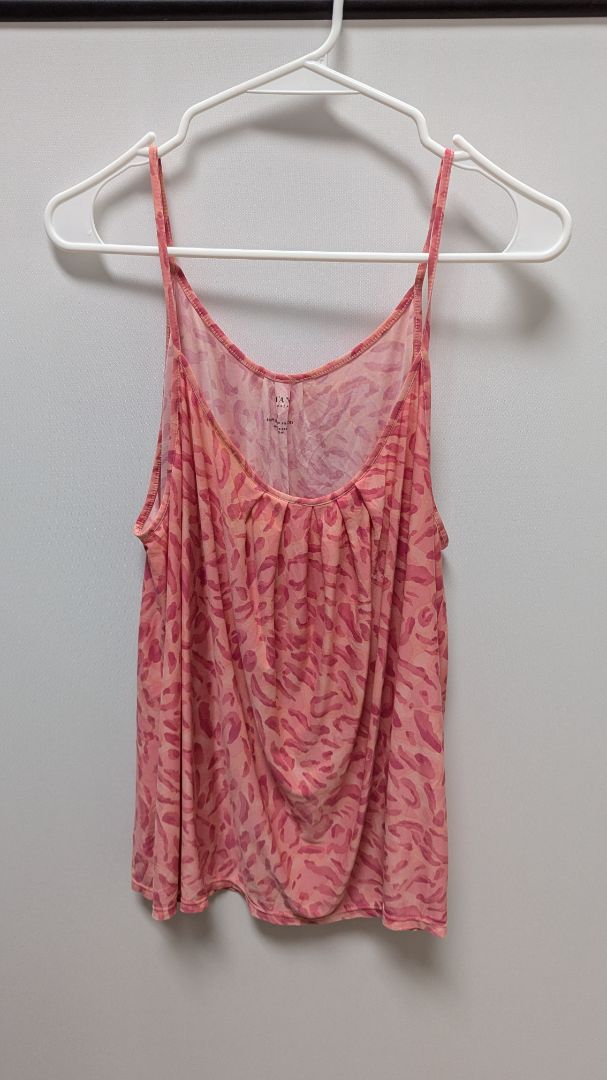 Alfani Intimates Hot Pink Animal Print Sleepwear Tank