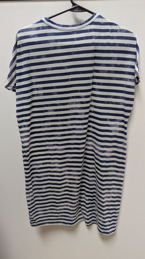 Disney Parks Navy/White Striped "Best Day Ever" Graphic Tee Dress