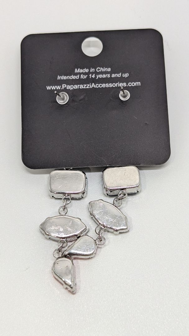 Paparazzi Multicolor Long Faux-Gemstone Earrings
