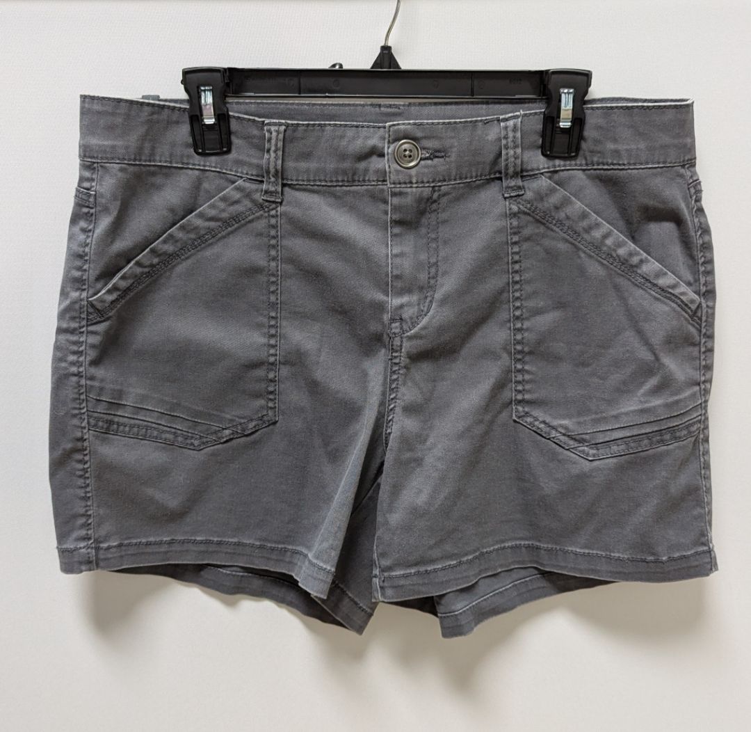Supplies Dark Grey Twill Casual Shorts